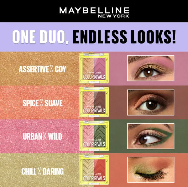 Maybelline color rivals eyeshadow palette duo