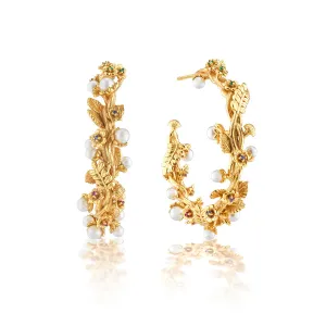 Meadow Pearl Grande Hoops