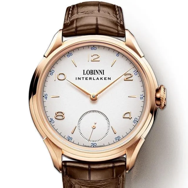 Mechanical Hand Wind Movement men Luxury Waterproof Watch