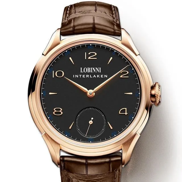 Mechanical Hand Wind Movement men Luxury Waterproof Watch