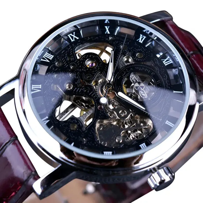 Mechanical Watches Men's: Elegant Timepiece with 4cm Surface Width