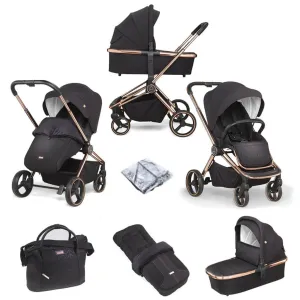 MEE-GO Pure Pushchair with Carrycot & Accessories - Dusty Rose