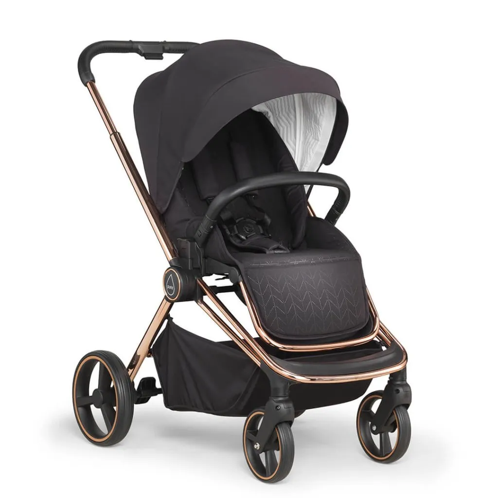 MEE-GO Pure Pushchair with Carrycot & Accessories - Dusty Rose