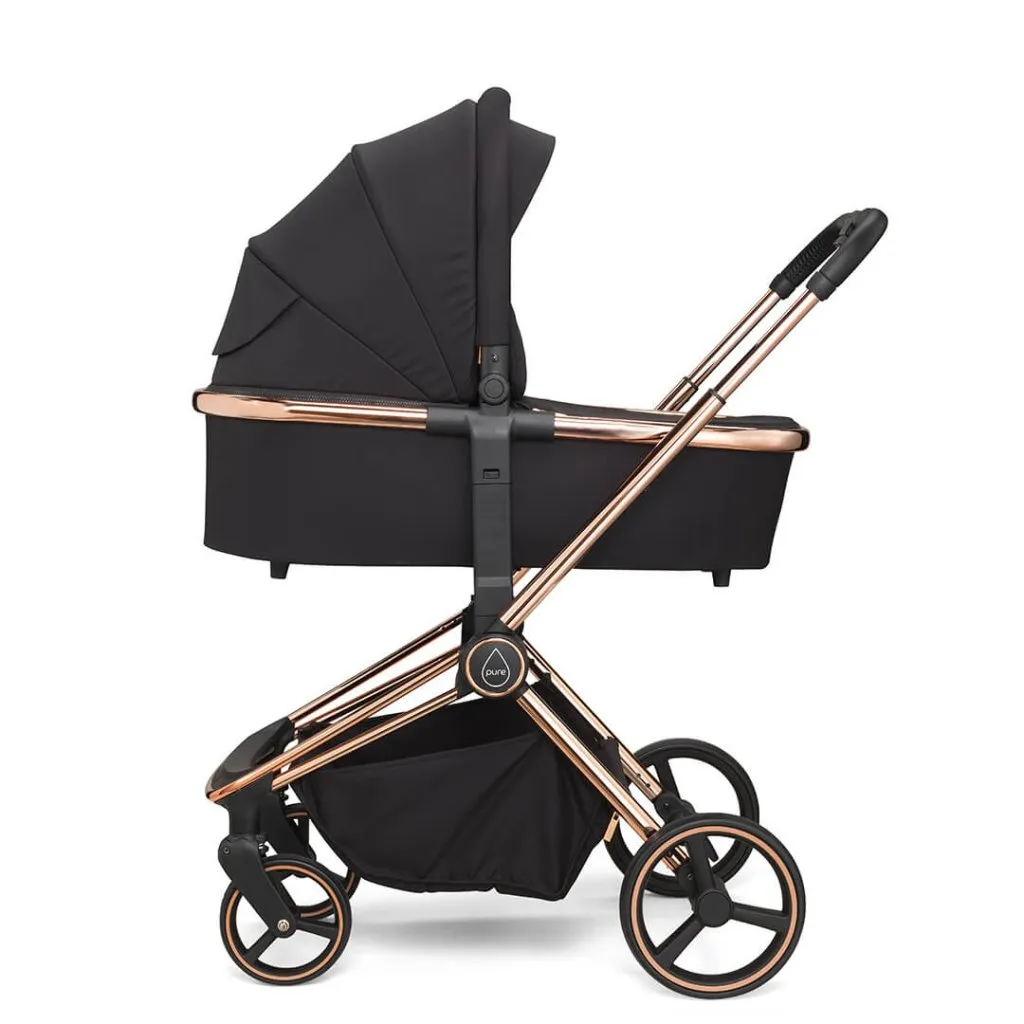 MEE-GO Pure Pushchair with Carrycot & Accessories - Dusty Rose