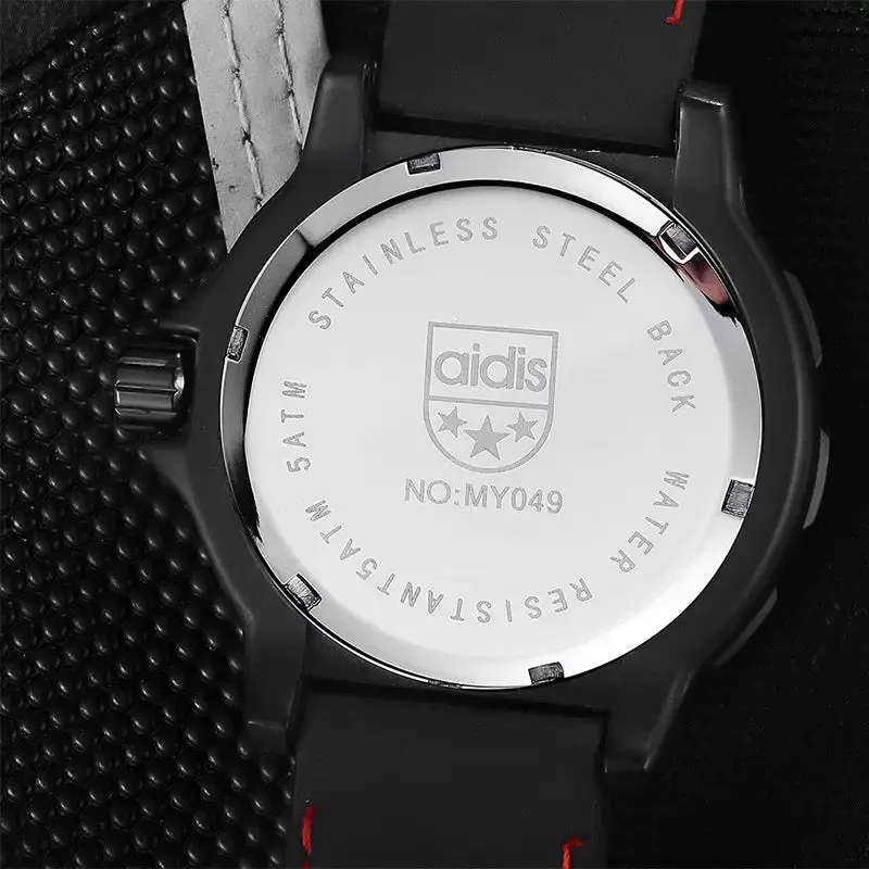 Men Military Watches: Stylish Quartz Alloy SportClasp - 50m Water Resistant