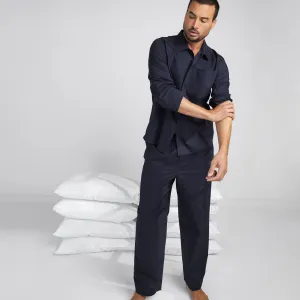 Men's Airy Cotton Long Sleeve Pant Set