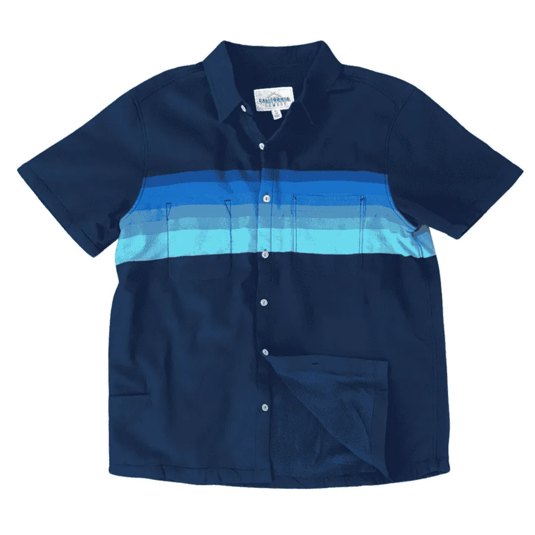 Men’s High Water Shirt - Horizon Stripe, California Coast Classic