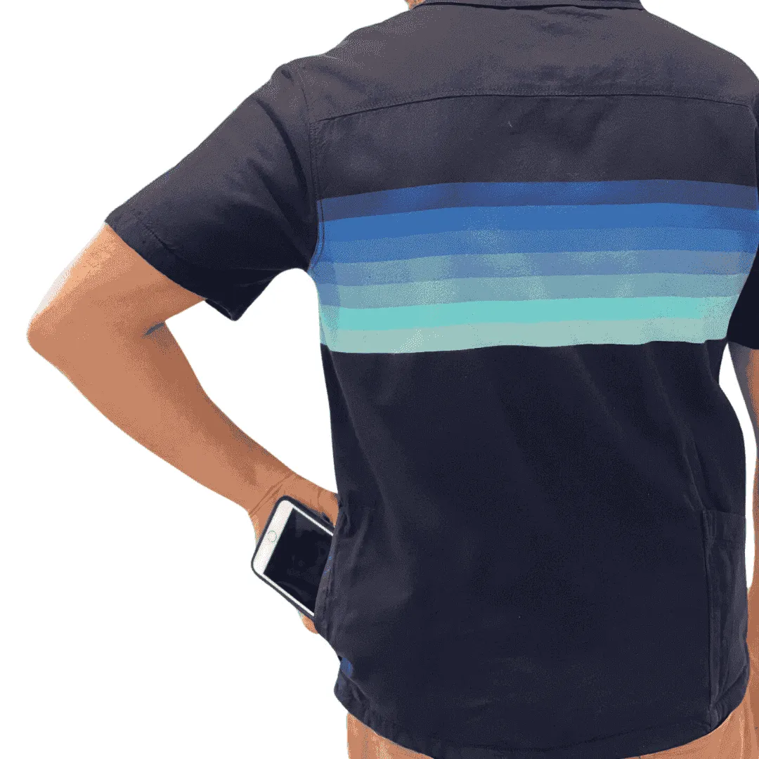 Men’s High Water Shirt - Horizon Stripe, California Coast Classic
