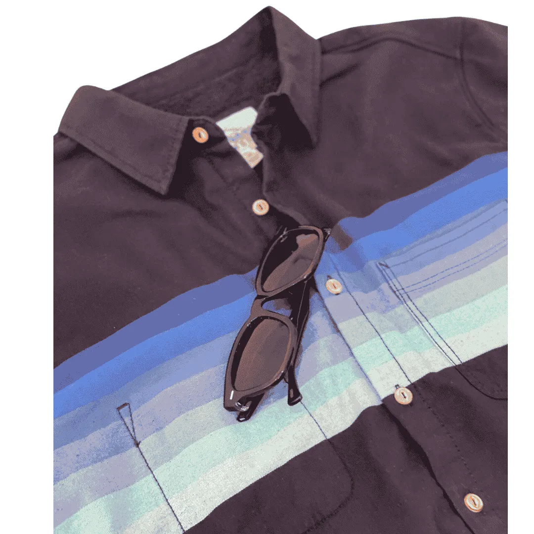 Men’s High Water Shirt - Horizon Stripe, California Coast Classic