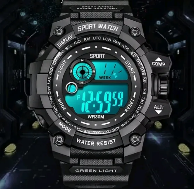 Men’s LED G-Shock Style Military Tactical Sports Watch Fast Free Shipping