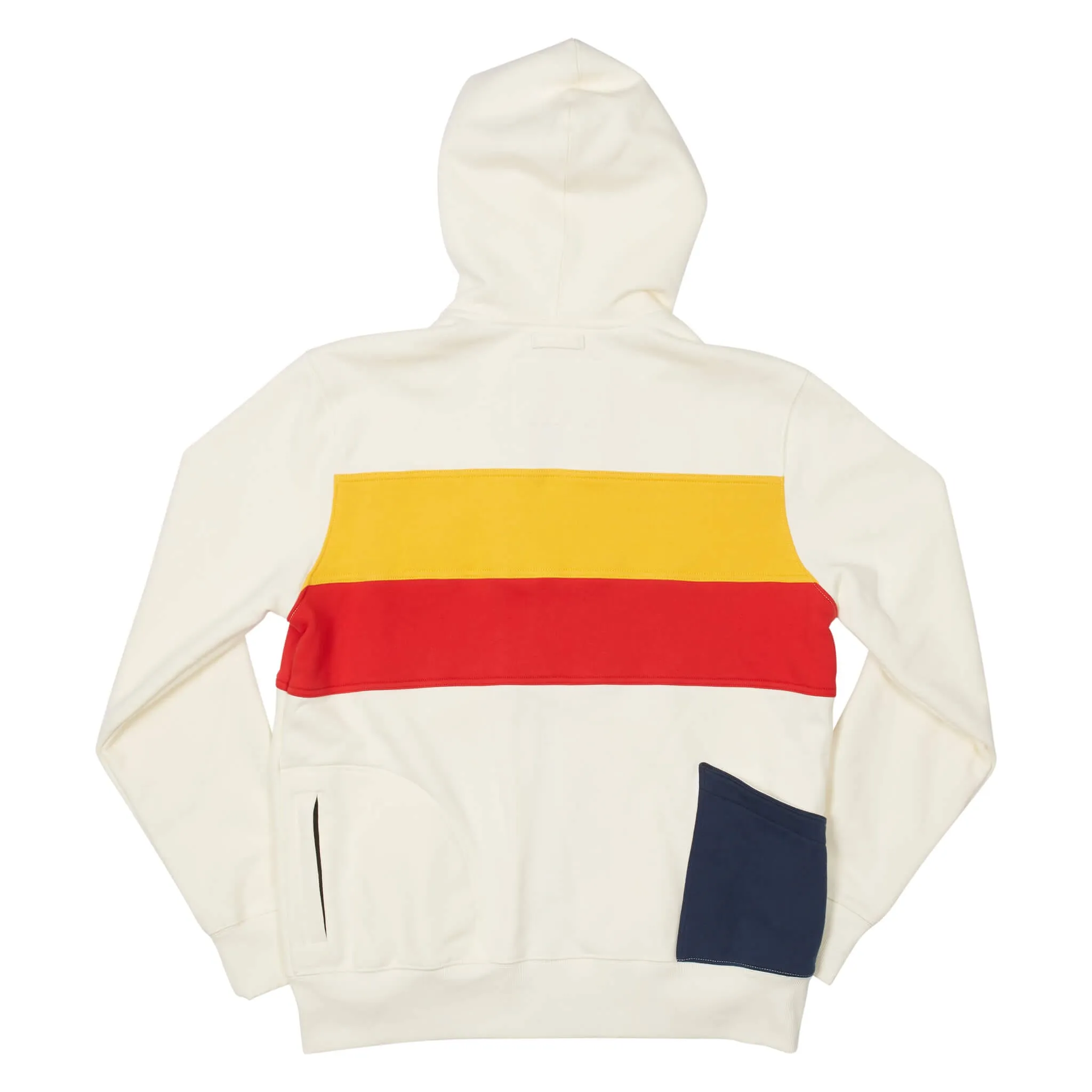Men's PCH Full Zip Hoodie - Stripe, White Sand