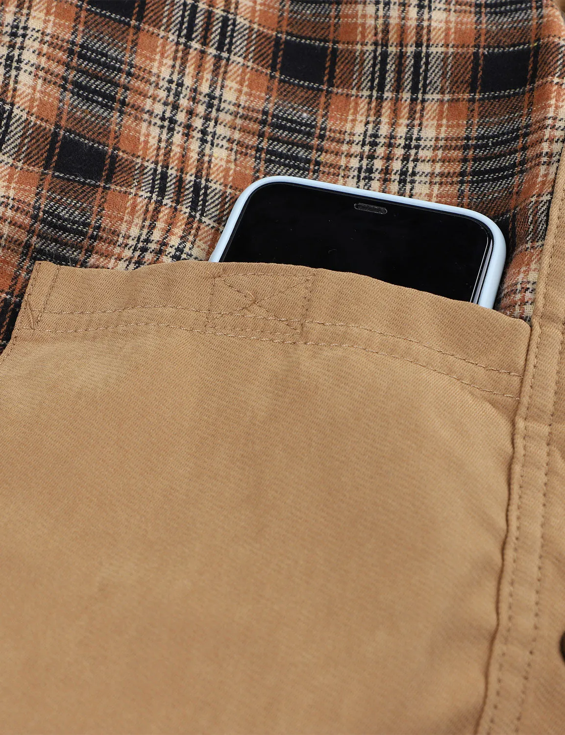 Men's Plaid Long Sleeve Vintage Western Plain Fall Winter Jacket Coat