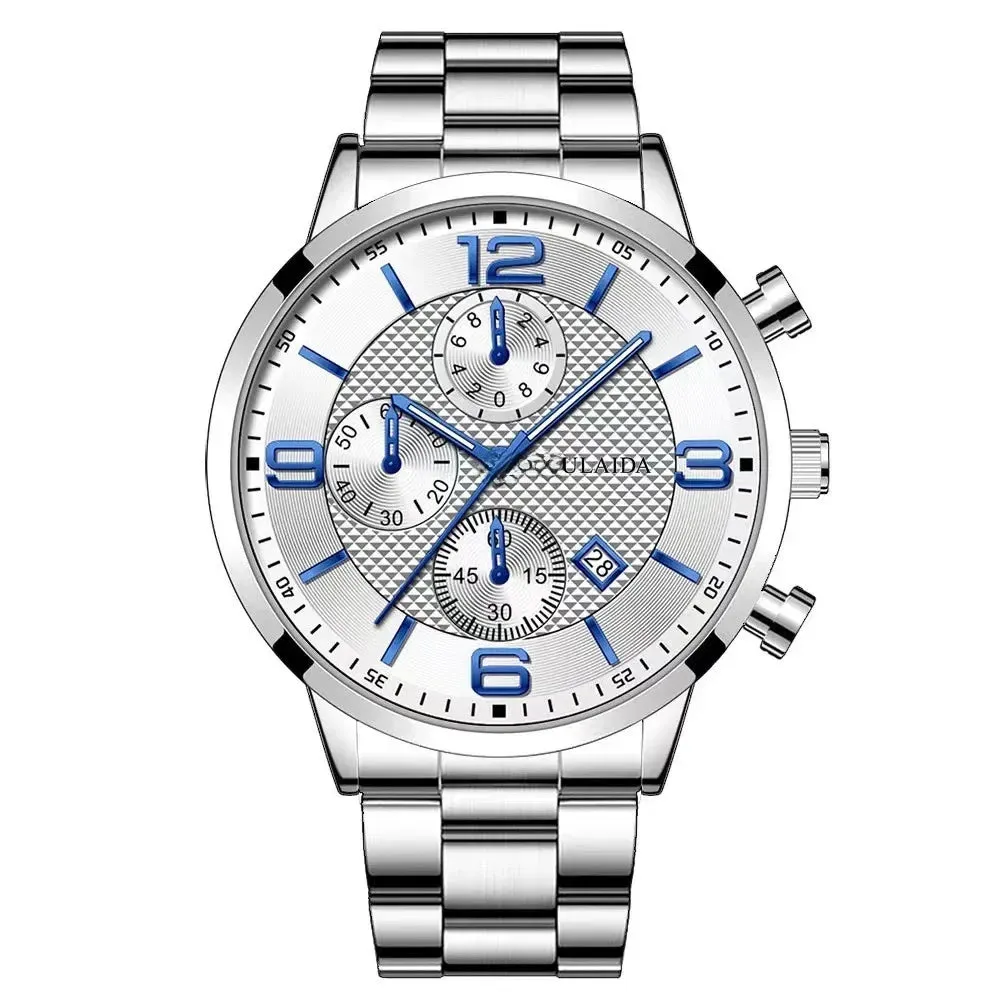 Men's Quartz Three Eyes Student Wristwatch