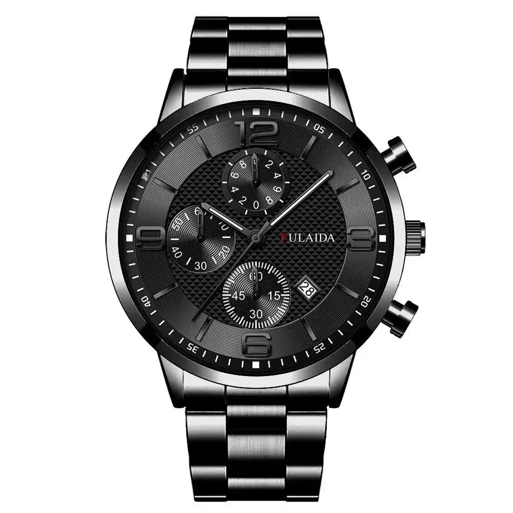 Men's Quartz Three Eyes Student Wristwatch