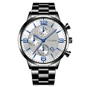 Men's Quartz Three Eyes Student Wristwatch