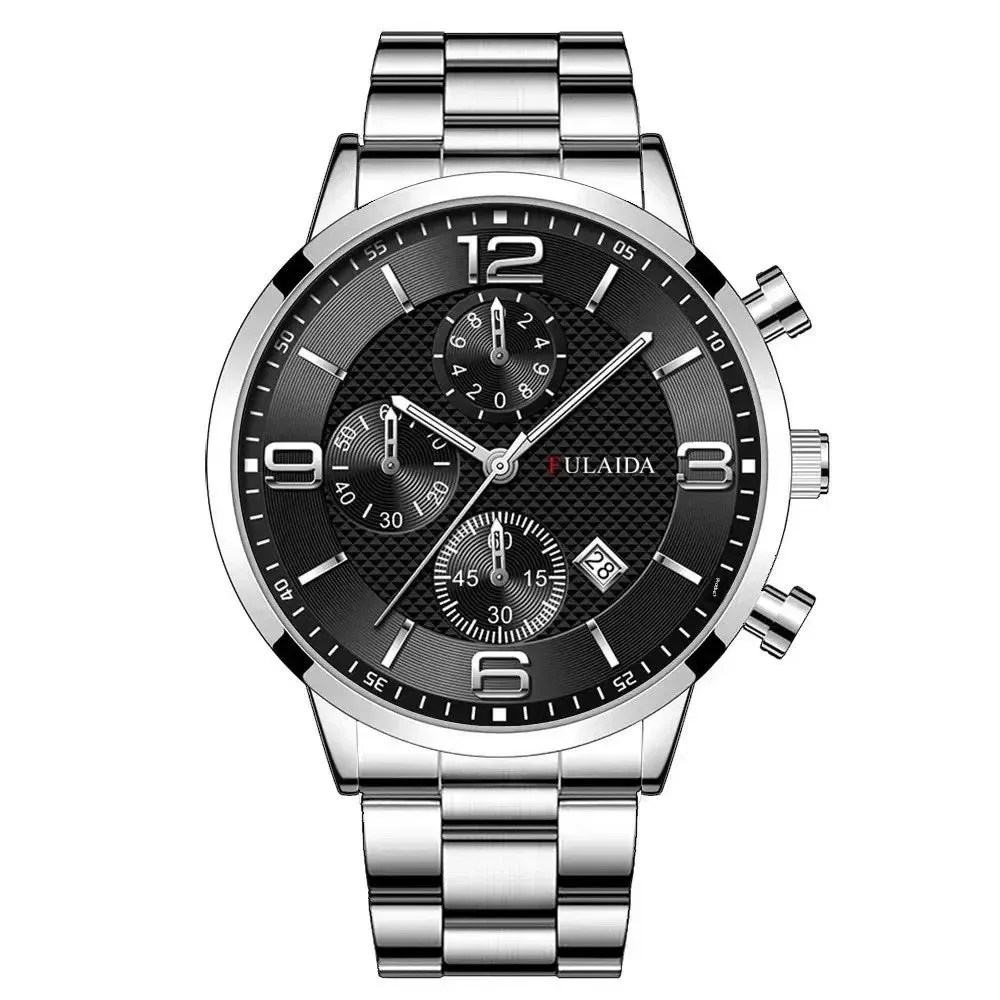 Men's Quartz Three Eyes Student Wristwatch