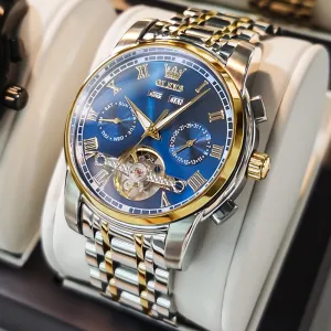Men's Skeleton Calendar Watch