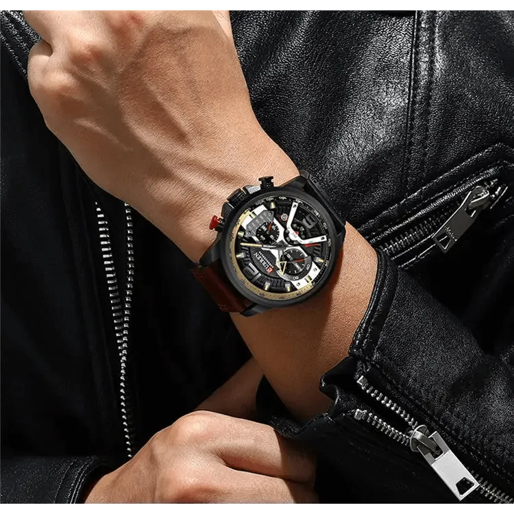 Men's Sports Watches with 5.4cm Dial & 30M Waterproof rating