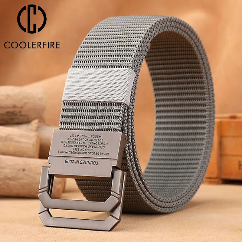 Men's Tactical Nylon Webbing Belt - HB009