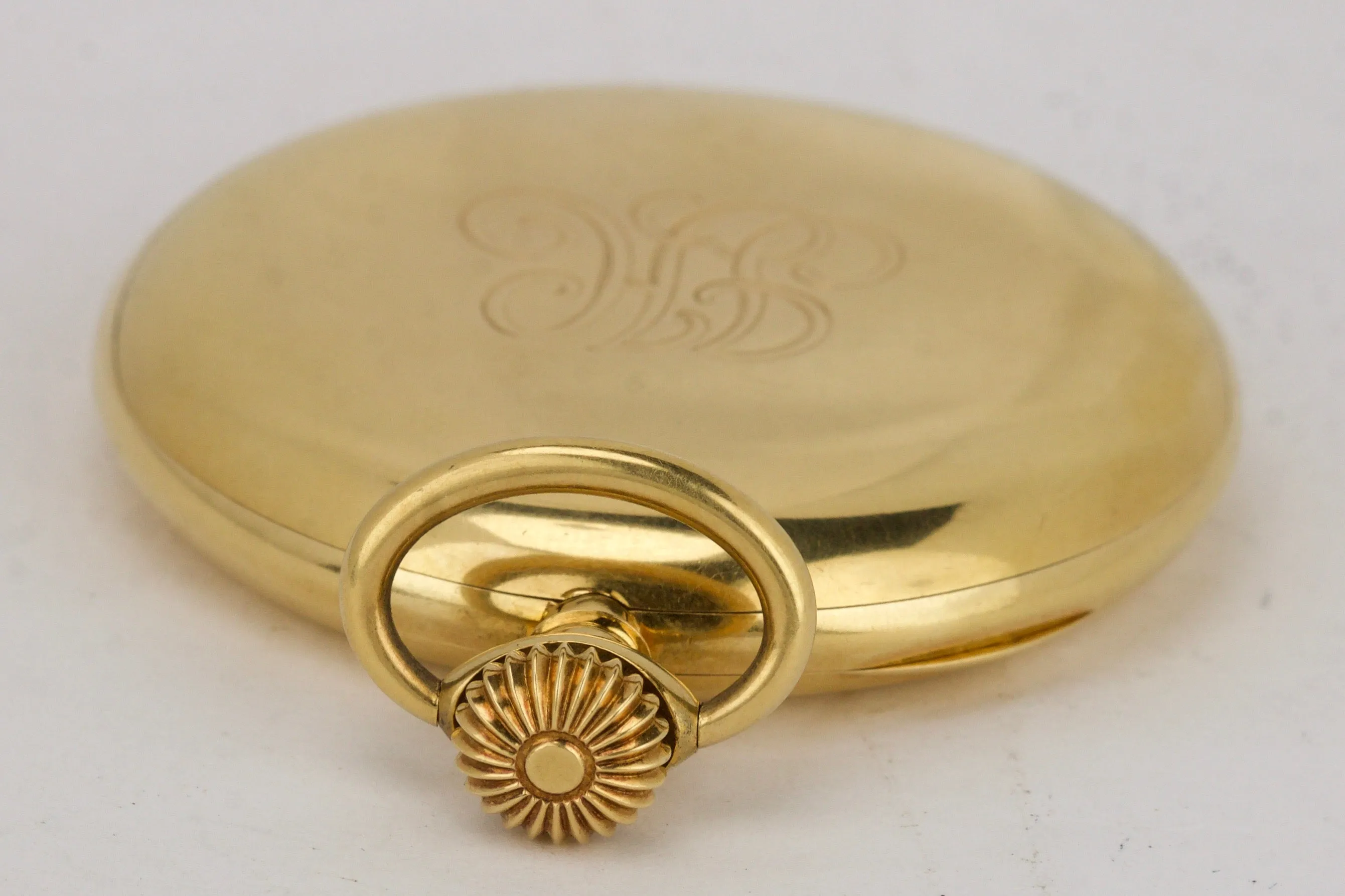 Men's Tiffany & Co. Patek Philippe 18K Yellow Gold Hunter Case 20 J Pocket Watch