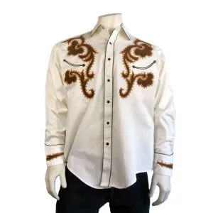 Men's Vintage Western Shirt Collection: Rockmount Chamois & Embroidery