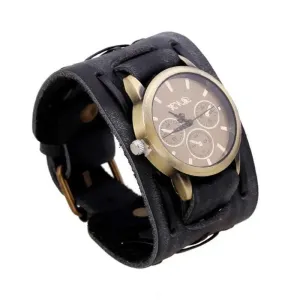 Men's Wrist Watches with World Time & 24-Hour Display | Antique Design | Saihuan Craftsmanship