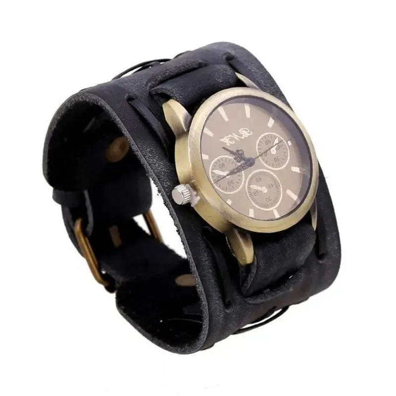 Men's Wrist Watches with World Time & 24-Hour Display | Antique Design | Saihuan Craftsmanship