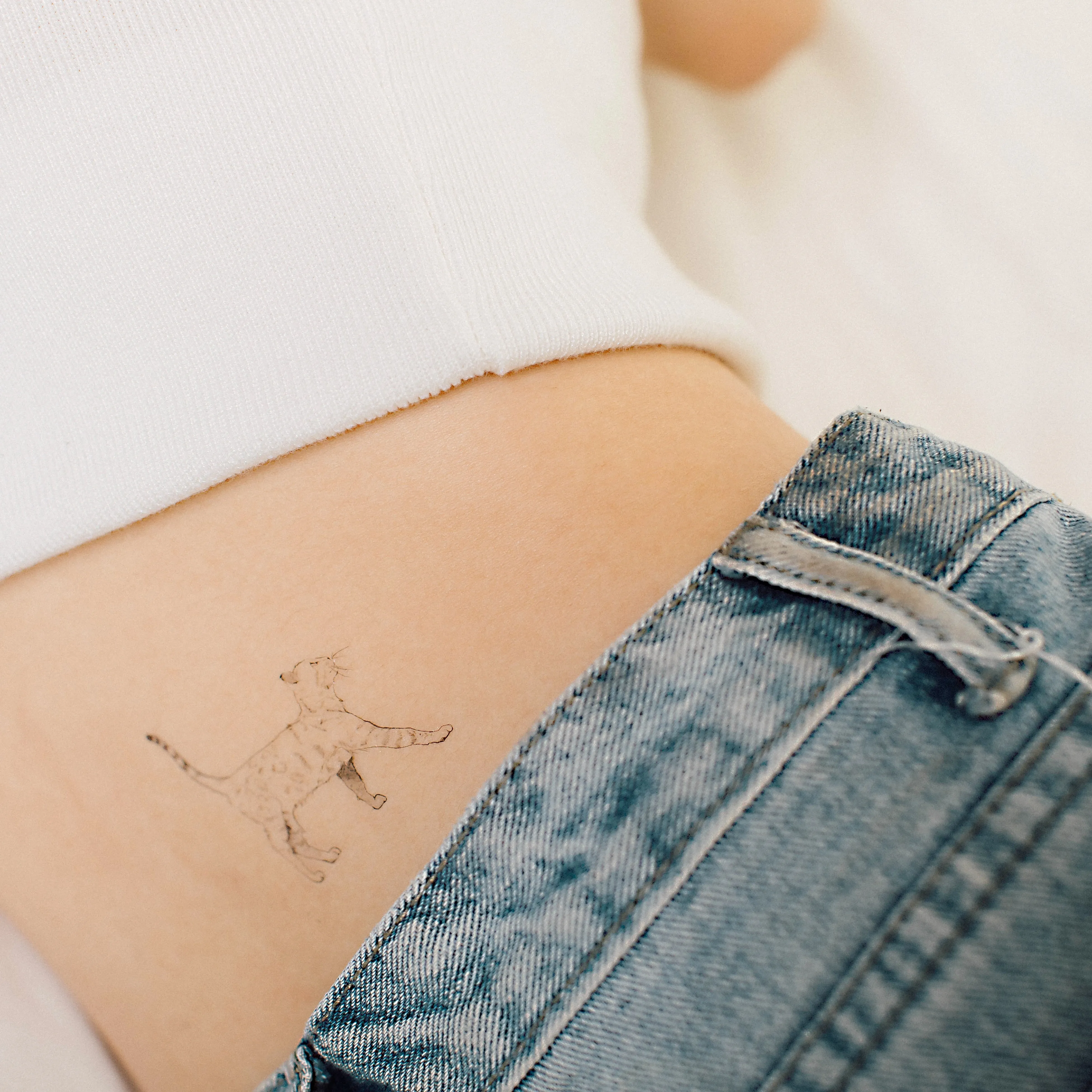 Meow 2 Temporary Tattoo