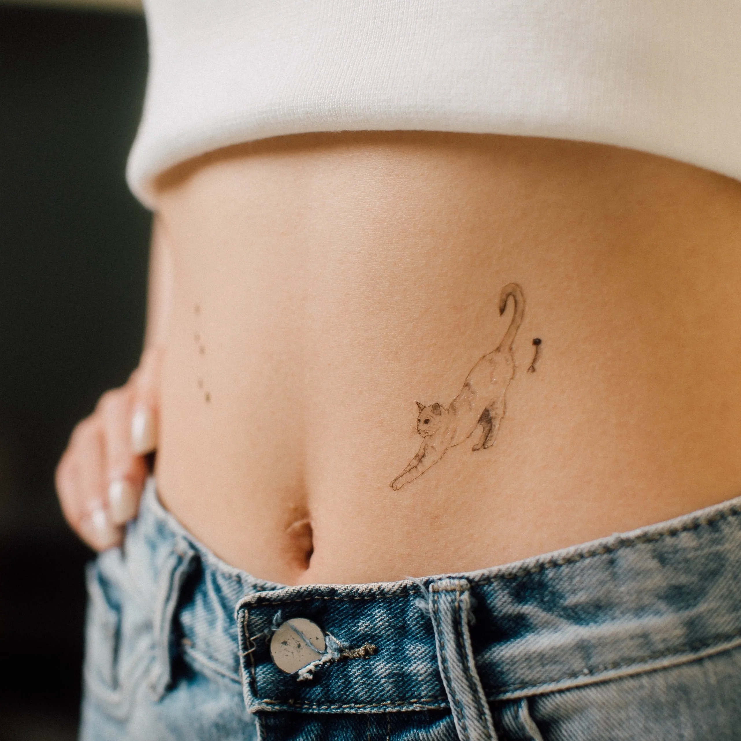 Meow 2 Temporary Tattoo