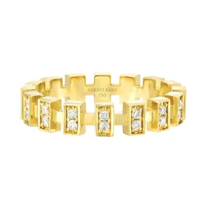 Merlon Petite Diamond Ring