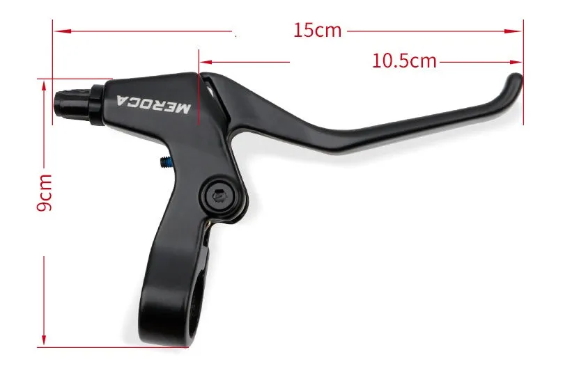 MEROCA Bike Brake Levers - Aluminum Alloy, Black