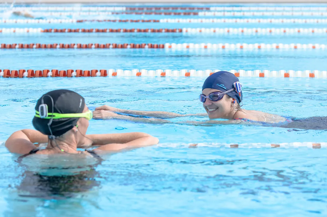 Mesh swim cap - plain fabric