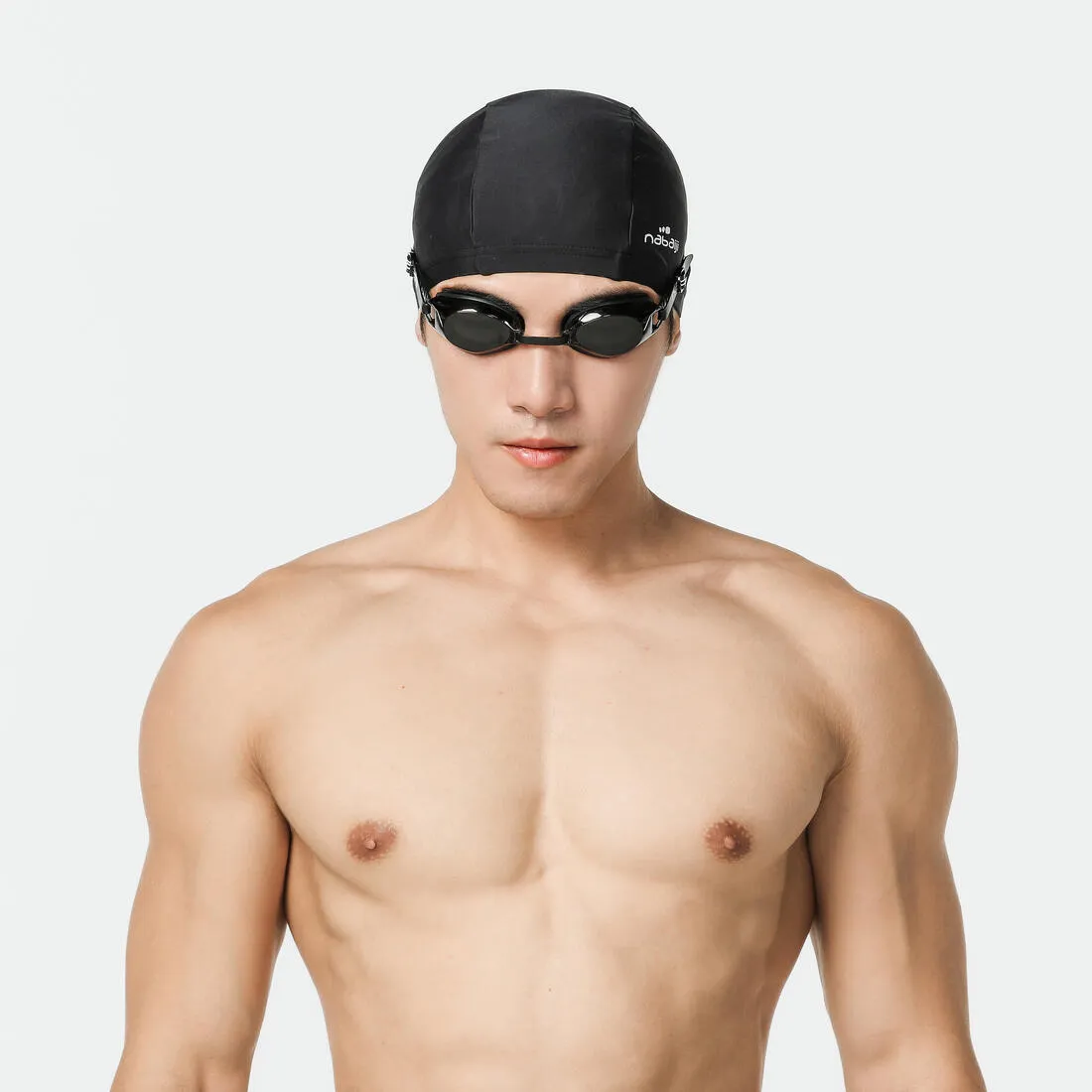 Mesh swim cap - plain fabric