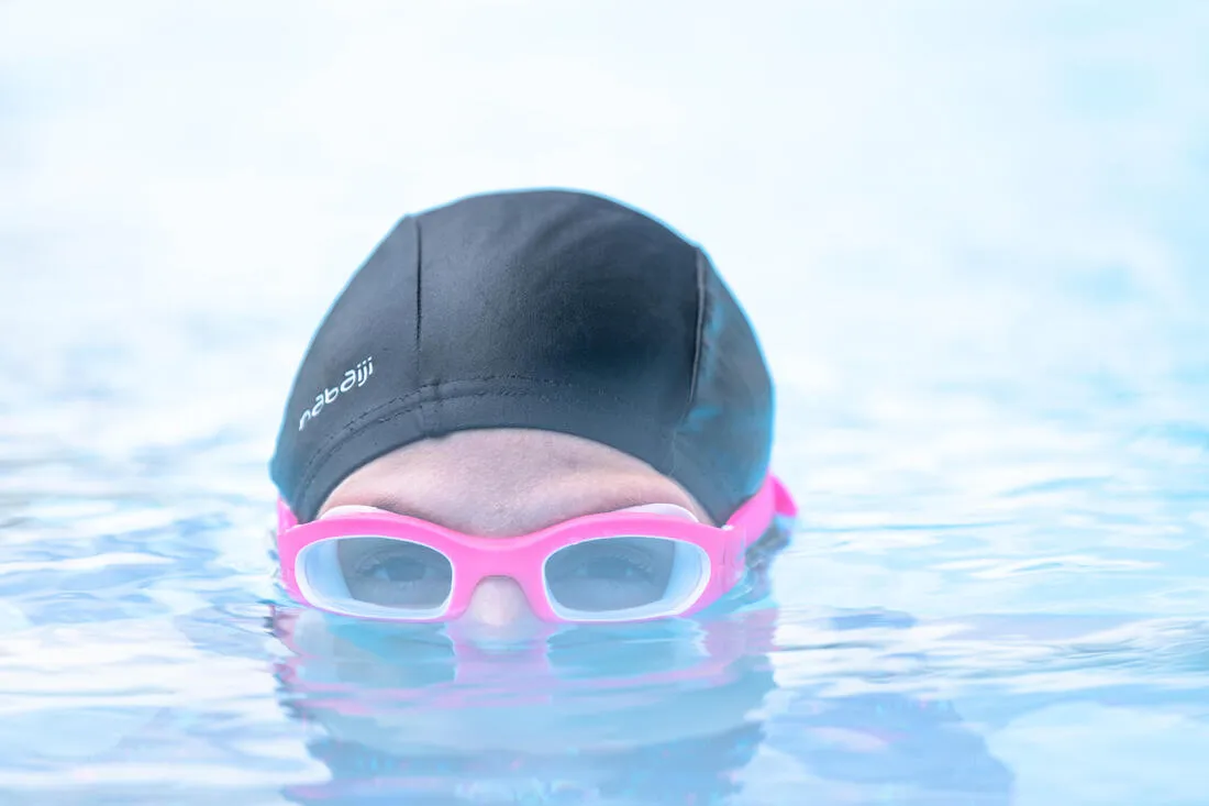 Mesh swim cap - plain fabric