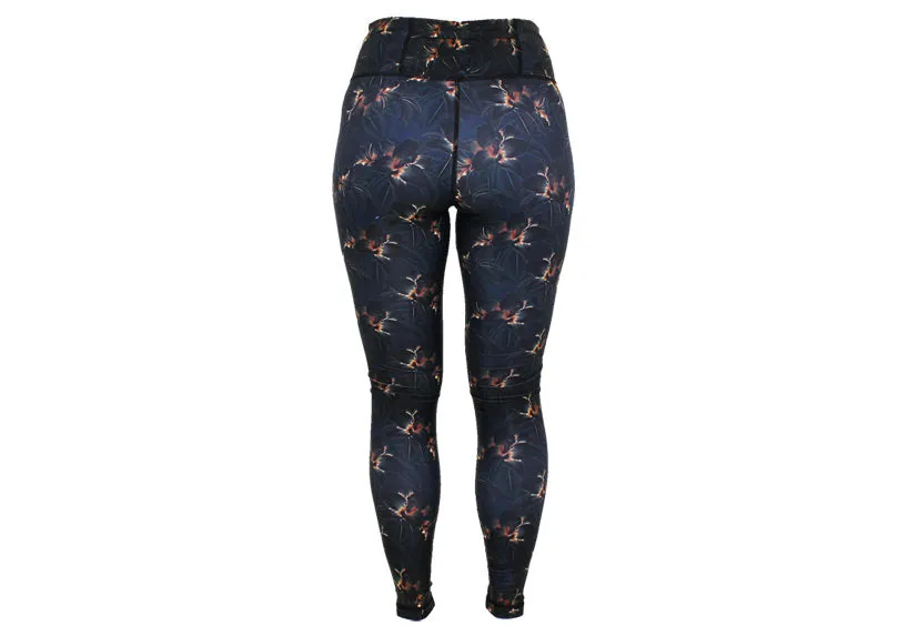 Midnight Blooms leggings with pockets