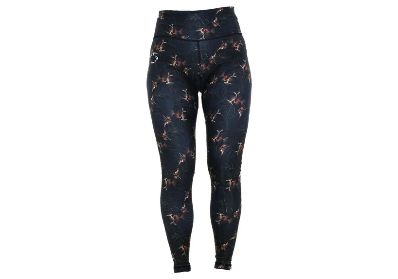 Midnight Blooms leggings with pockets
