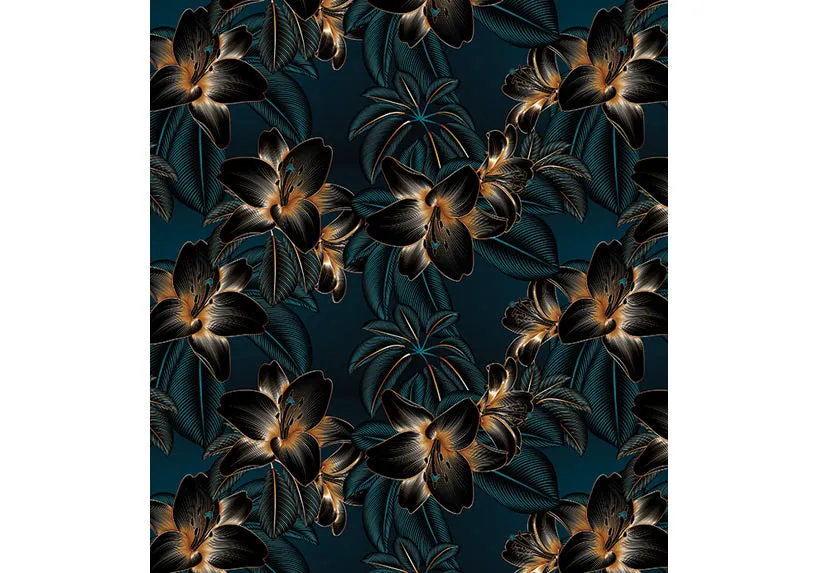Midnight Blooms leggings with pockets