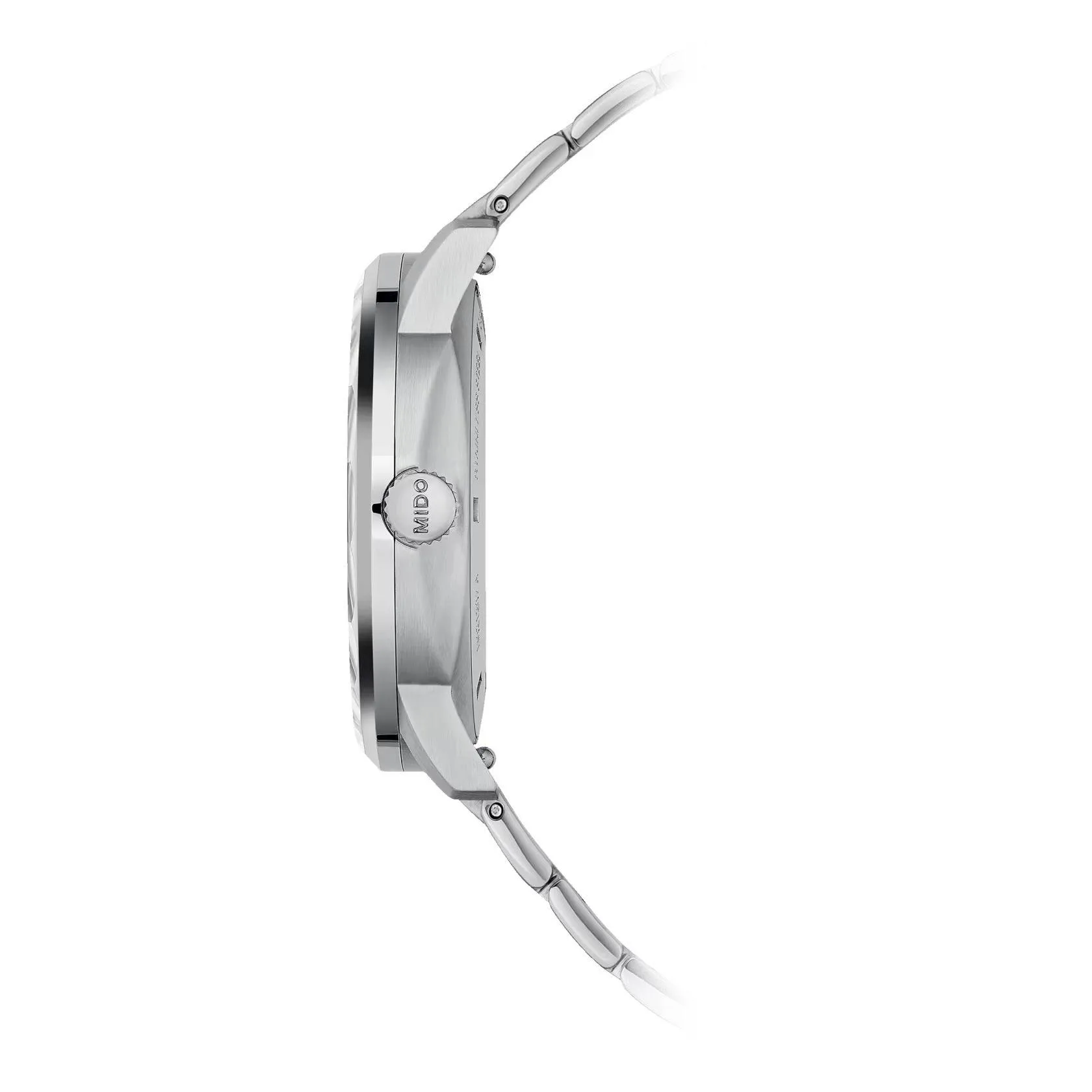 Mido Clock Commander Lady 35mm Madreperper Diamonds Automatic Steel M021.207.11.106.00