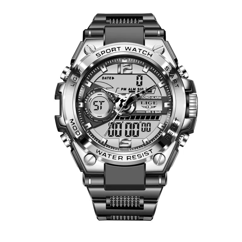 Military Digital Sport Watch - 50m Waterproof