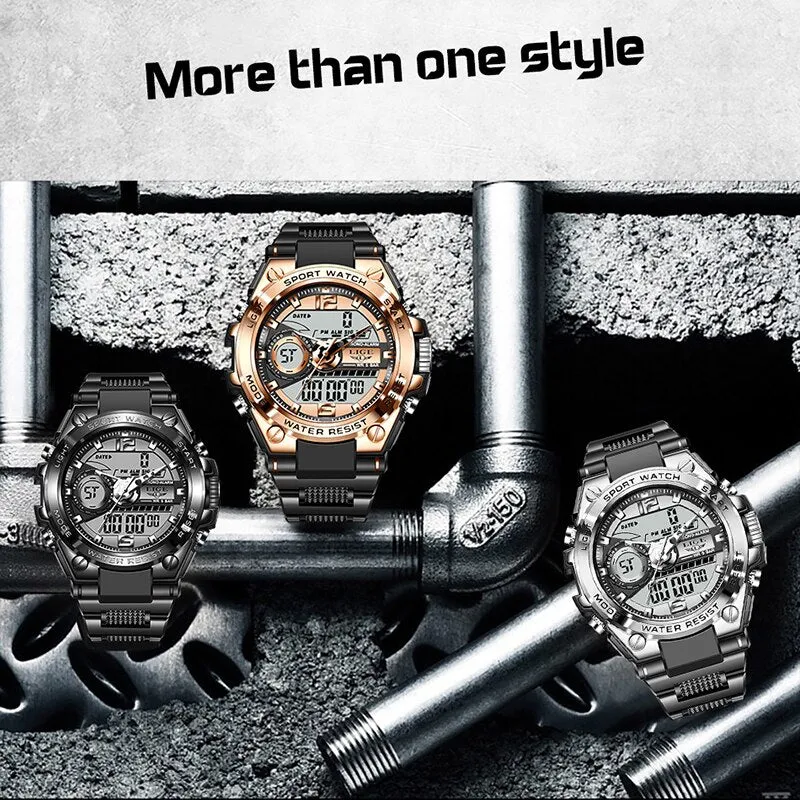 Military Digital Sport Watch - 50m Waterproof