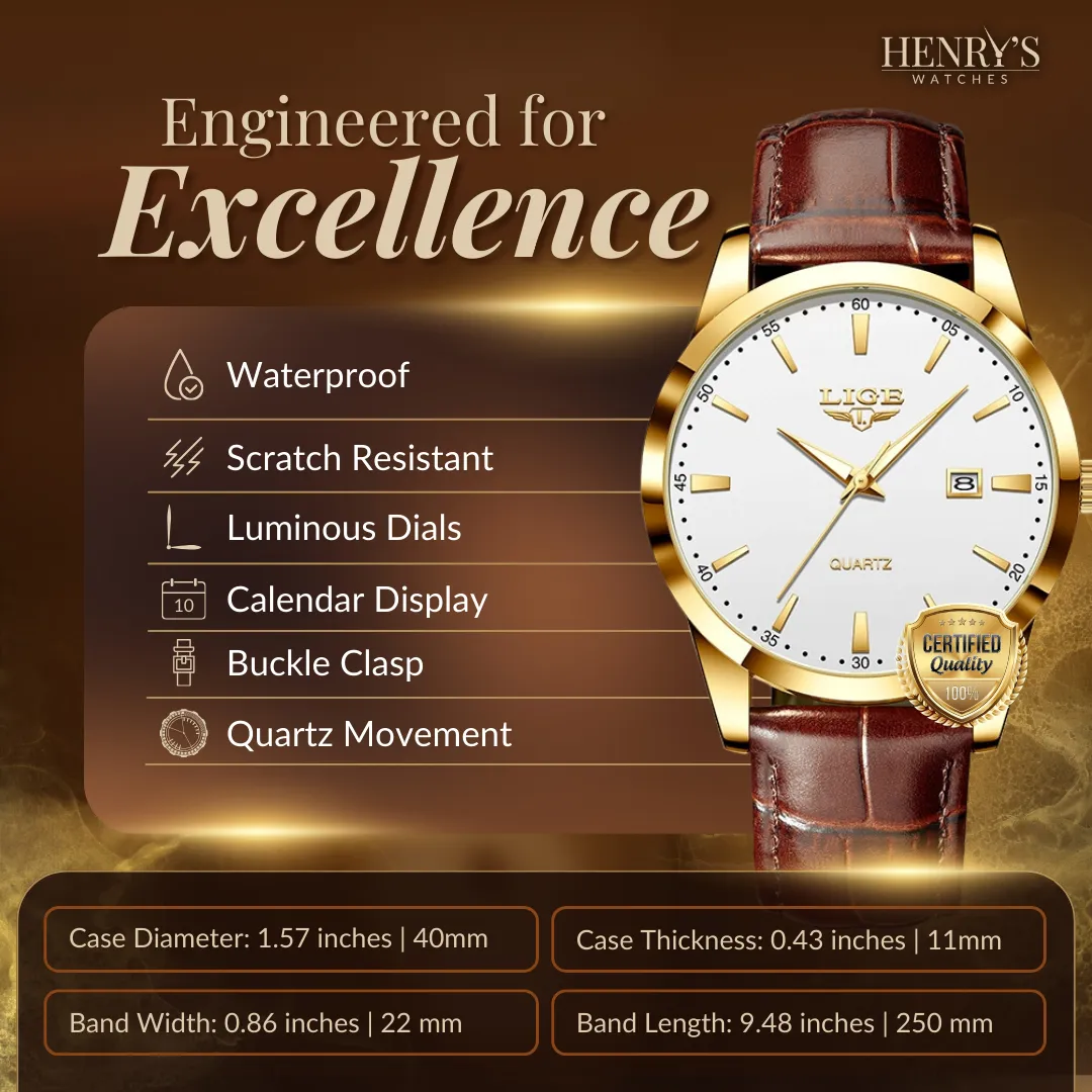 Military Leather Watch