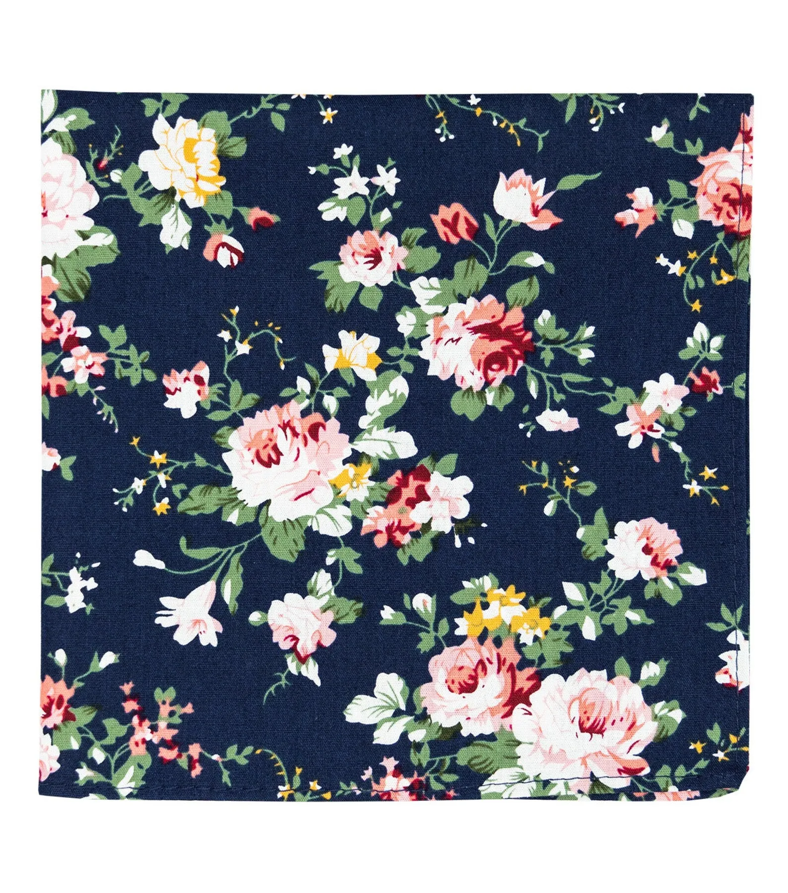 Millie Navy Blue Floral Pocket Square