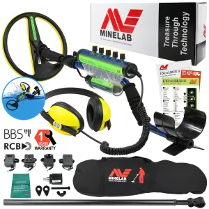 Minelab Excalibur II 1000 Metal Detector with 10” Search Coil & Deluxe Carry Bag