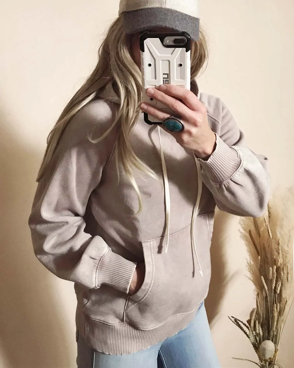 Mineral Dye Sweatshirt in Taupe