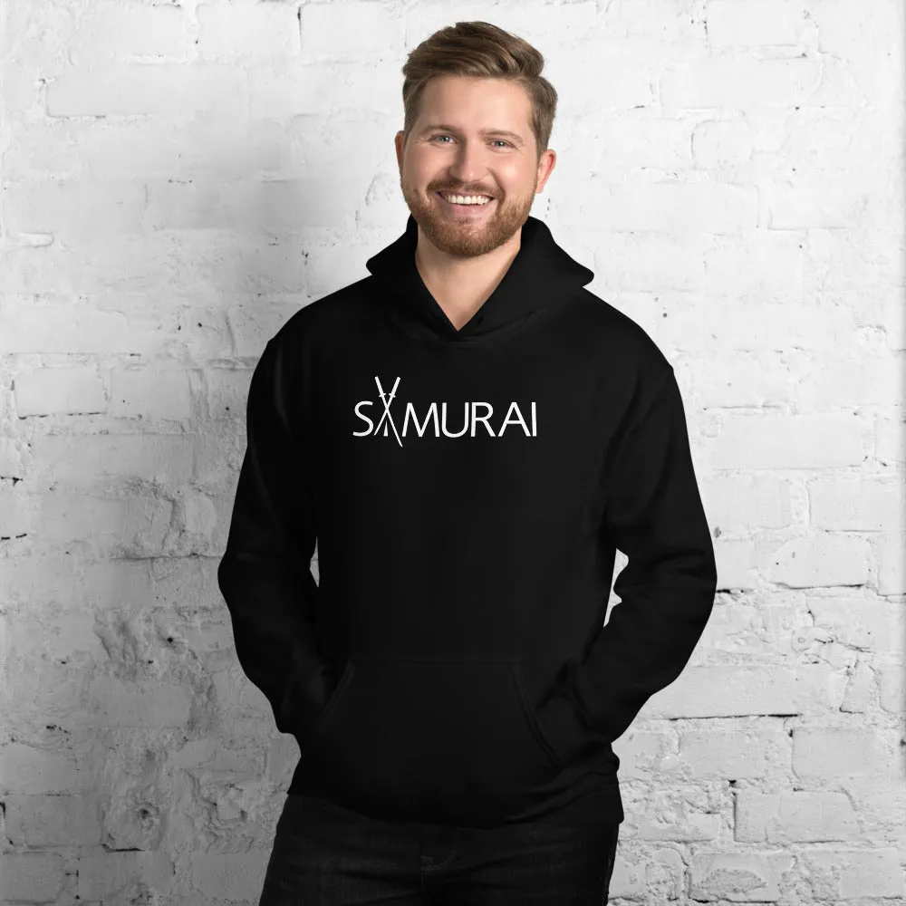Minimal Samurai Hoodie Black, Navy and Red,  Samurai Hoodie For Men
