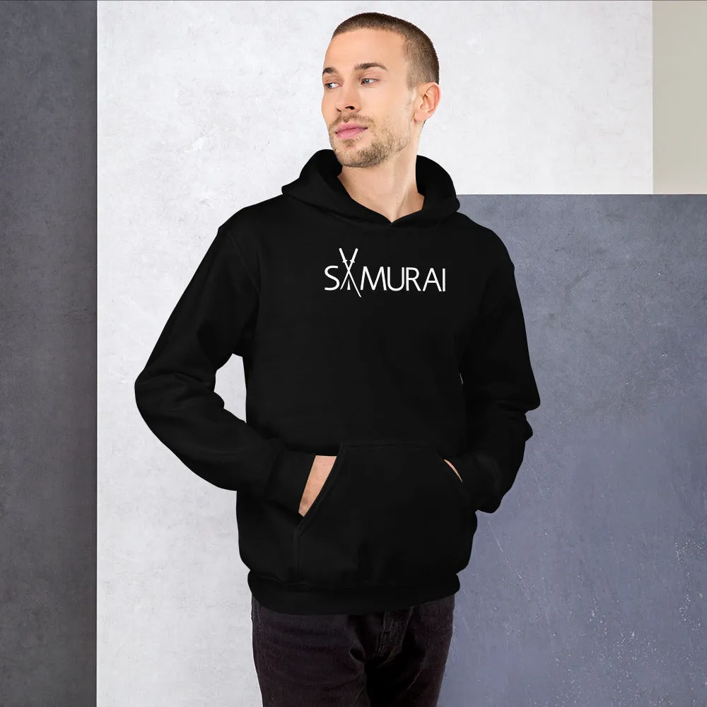 Minimal Samurai Hoodie Black, Navy and Red,  Samurai Hoodie For Men