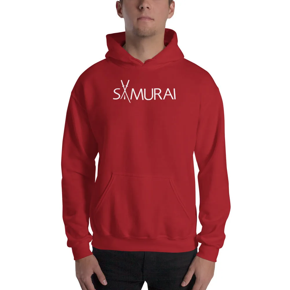 Minimal Samurai Hoodie Black, Navy and Red,  Samurai Hoodie For Men