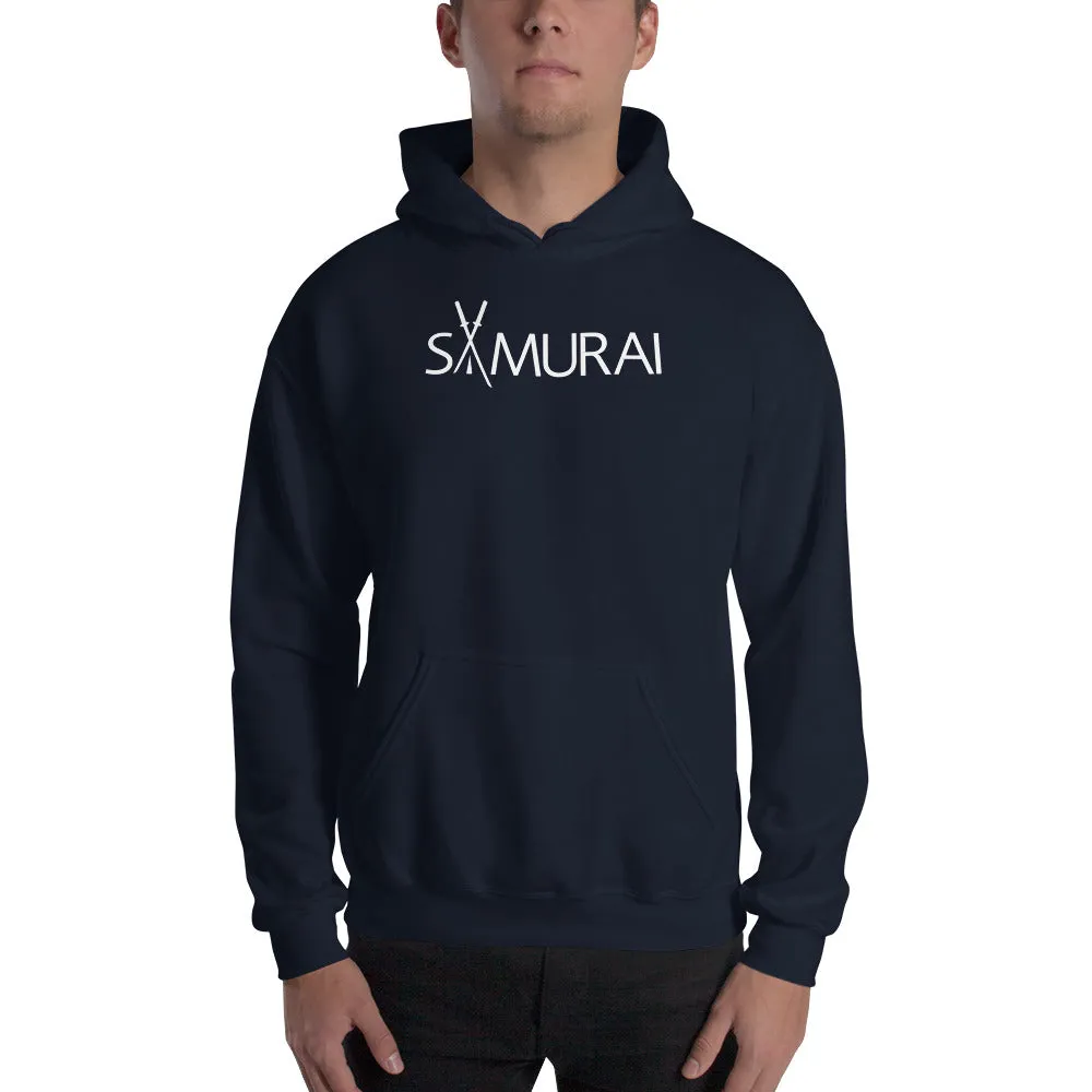 Minimal Samurai Hoodie Black, Navy and Red,  Samurai Hoodie For Men