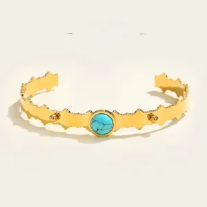 Minimalist Askew Azure Cuff