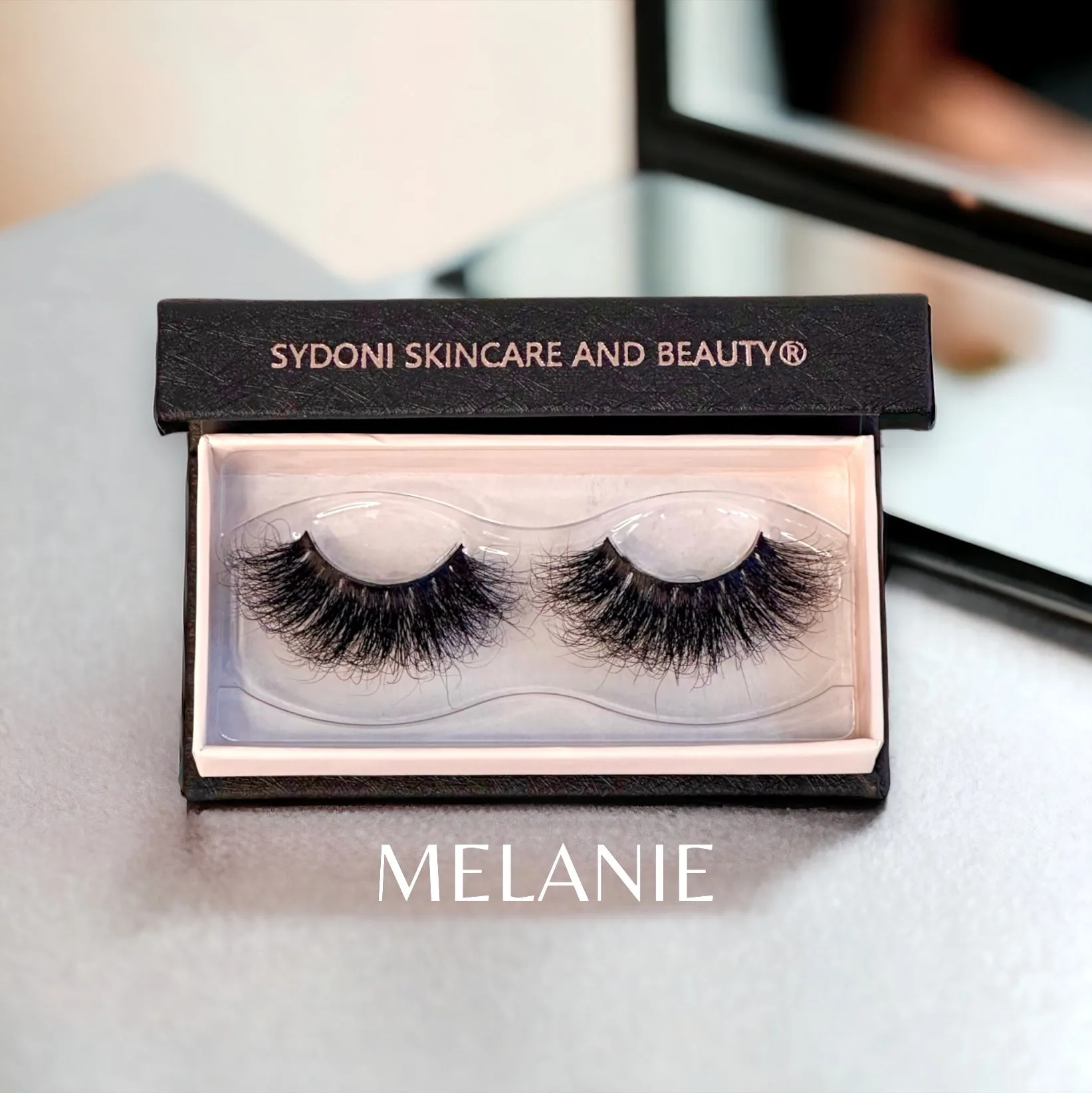 MINK LASHES with FELT TIP LASH GLUE AND EYELINER IN ONE